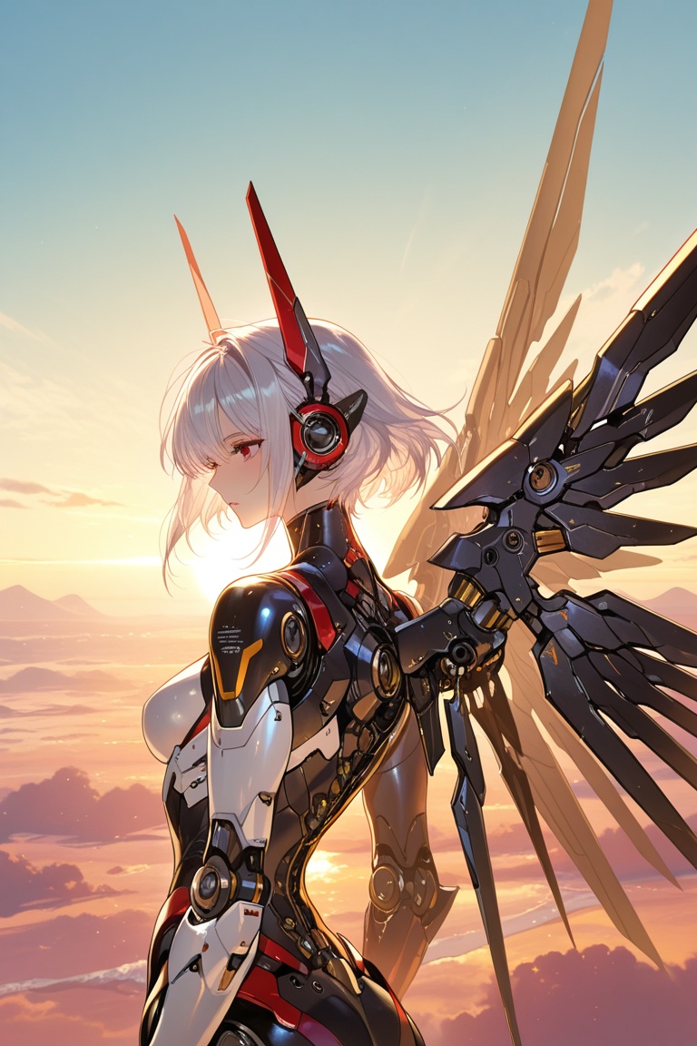 . 1girl,  robot,  outdoors on Tensor.Art