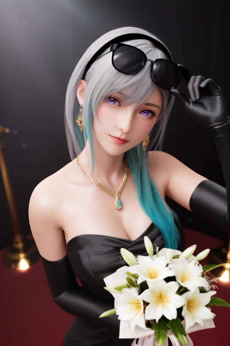 1girl,  alternate costume,  aqua hair on Tensor.Art