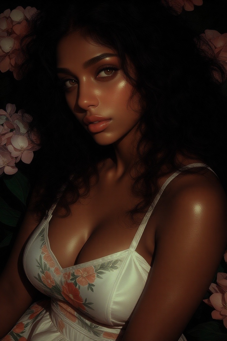 Create a masterpiece in high definition with excellent quality and best quality,  featuring a gorgeous Indian mature femal...
