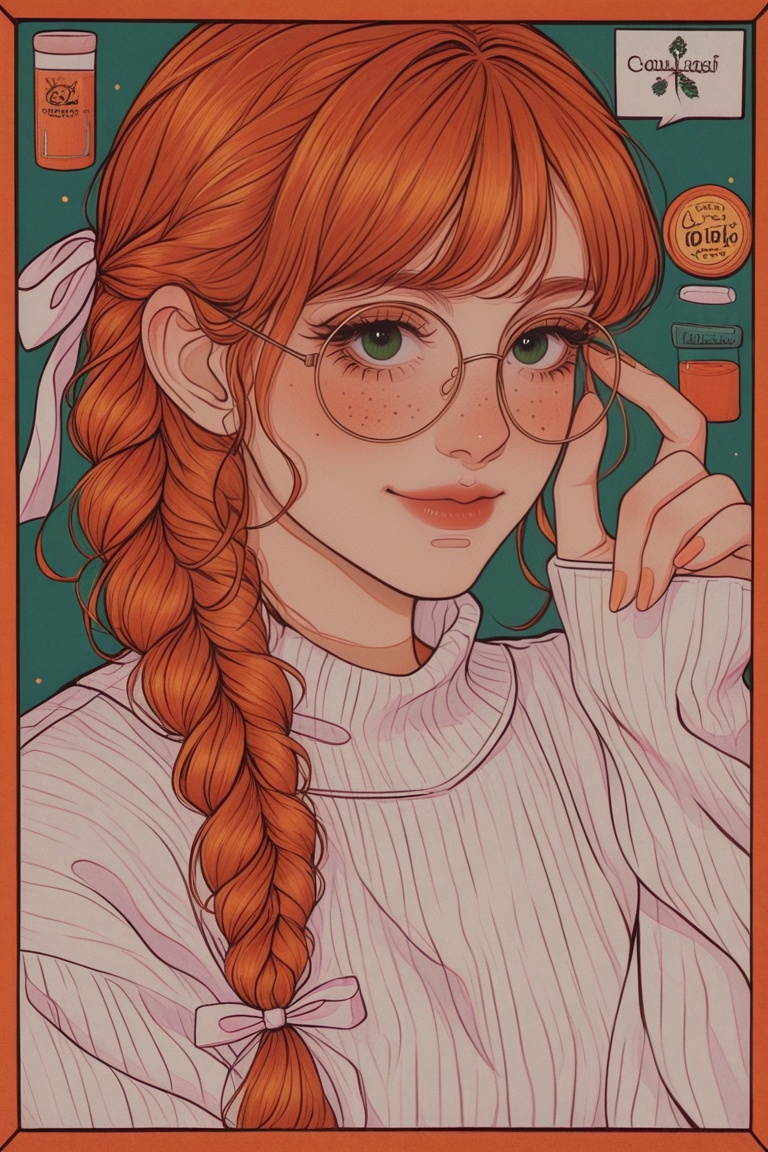 1girl,  braid,  sweater on Tensor.Art