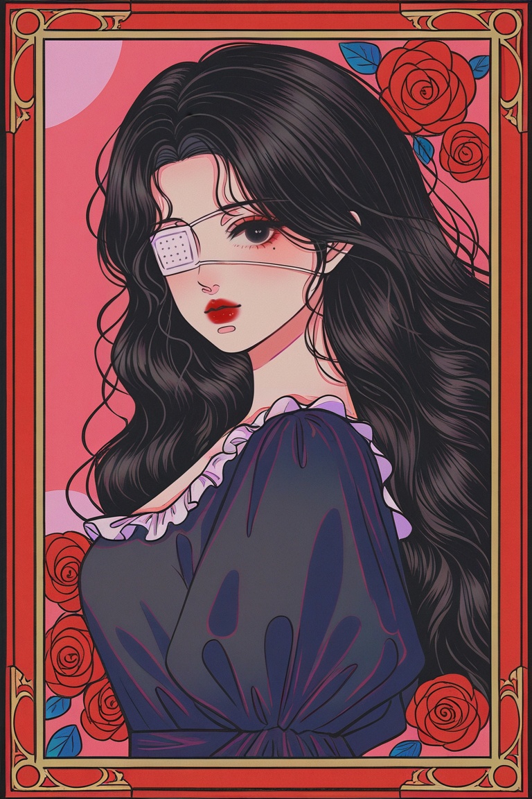 1girl,  (mature female),  flower on Tensor.Art