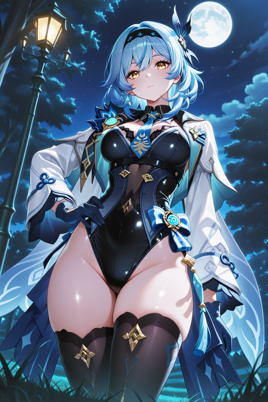 1girl,  solo,  hand on own hip on Tensor.Art