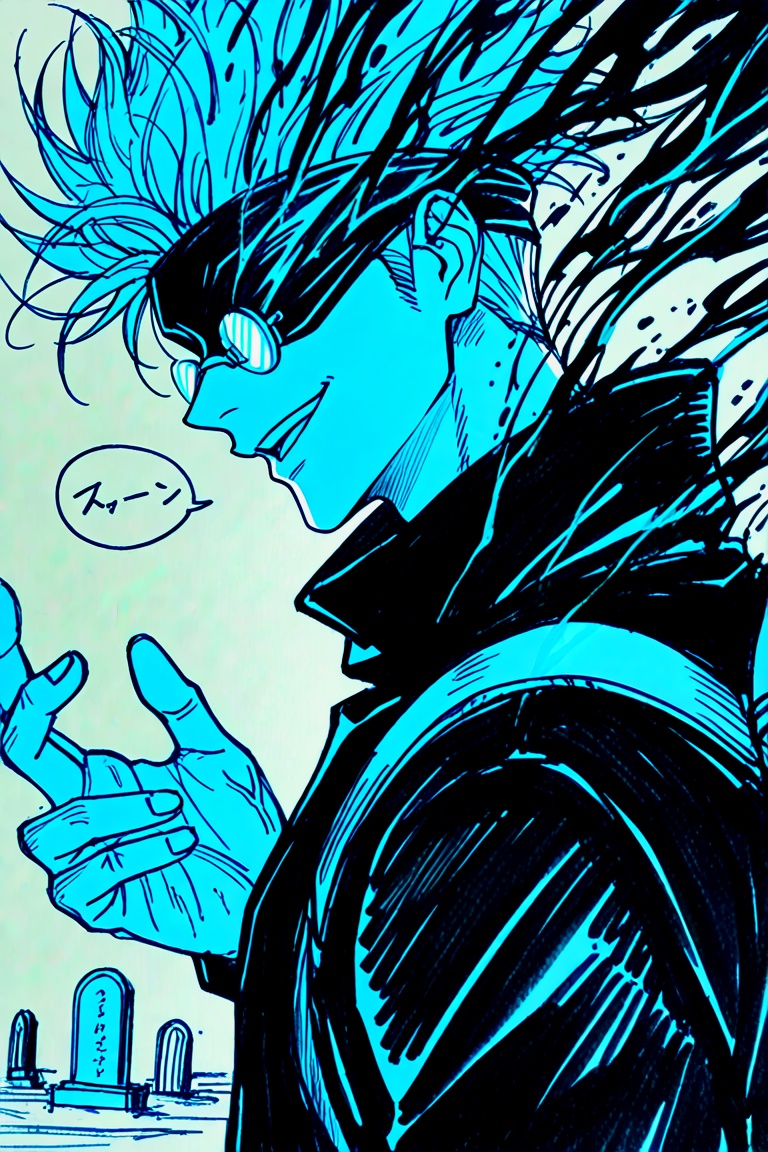 gojou satoru,  jujutsu kaisen,  1boy on Tensor.Art