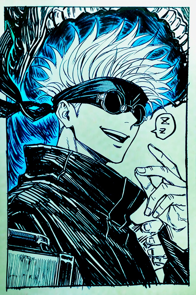 gojou satoru,  jujutsu kaisen,  1boy on Tensor.Art