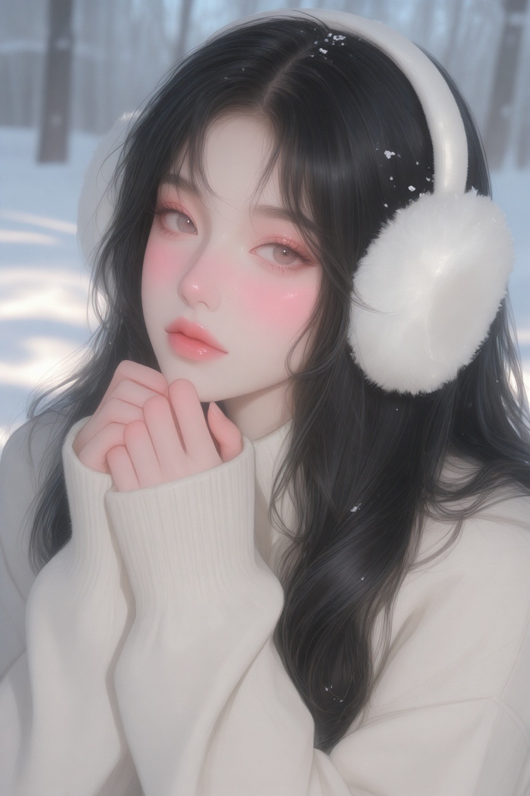 Beautiful attractive female,  close-up portrait,  top-down angle on Tensor.Art