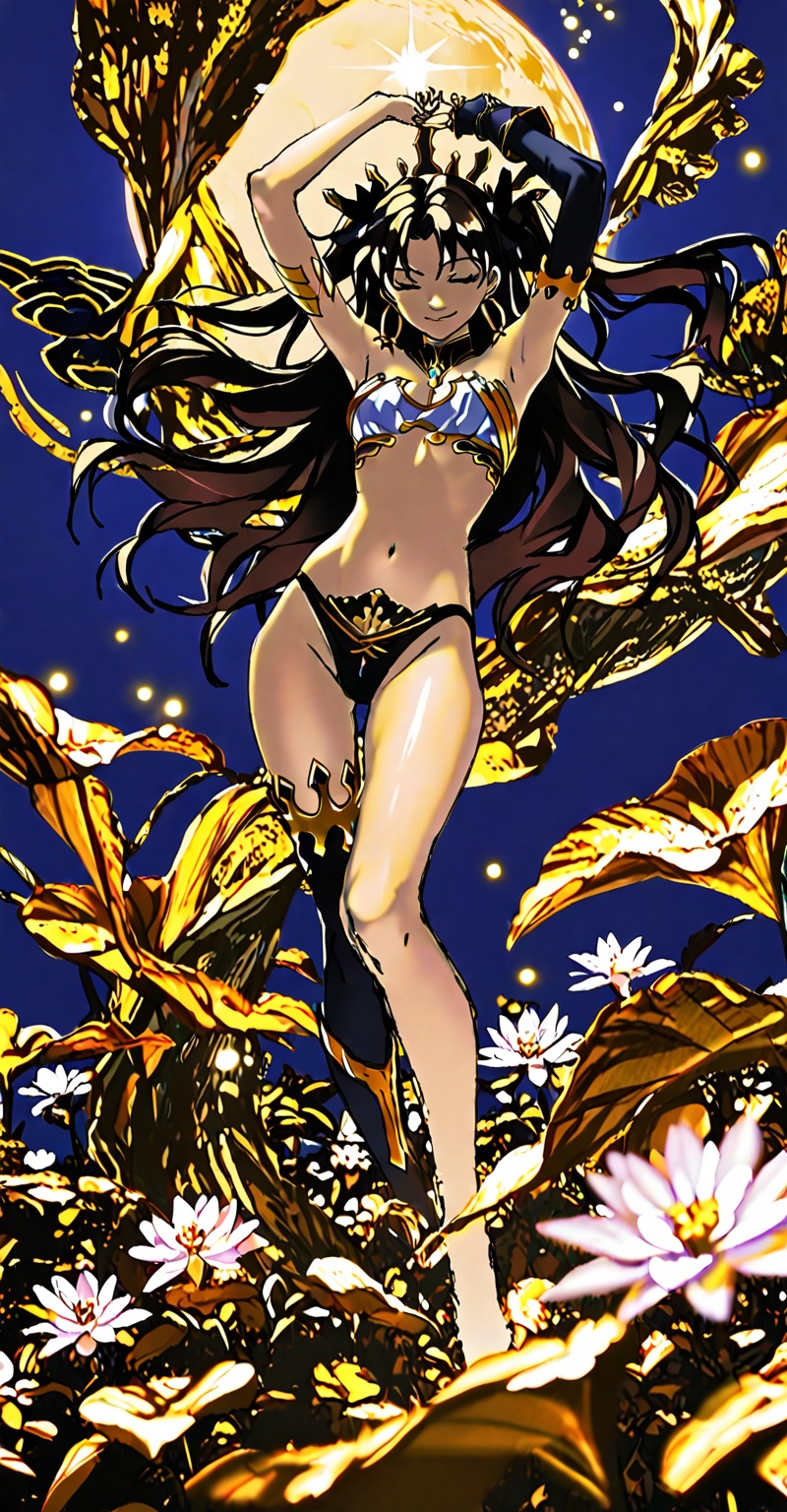 (Emphasize a blend of anime aesthetics with painterly digital rendering techniques)),  the use of light and shadow creates...