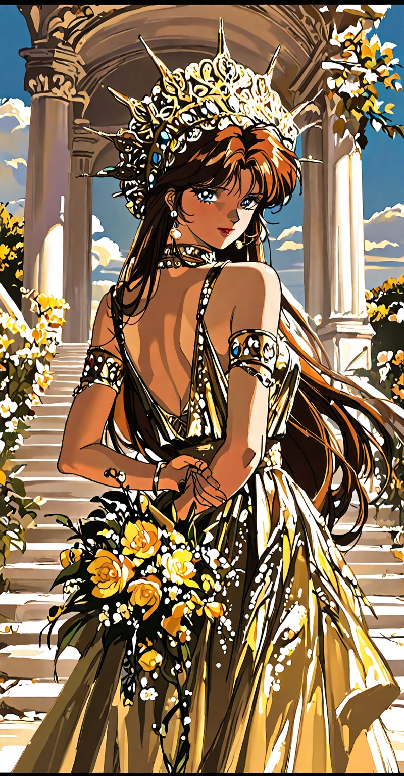 retro artstyle,  The image depicts a stylized,  anime-inspired character on Tensor.Art