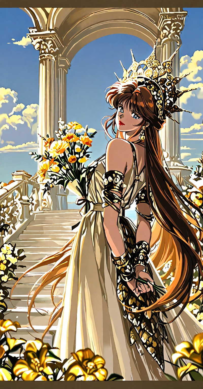 retro artstyle,  The image depicts a stylized,  anime-inspired character on Tensor.Art
