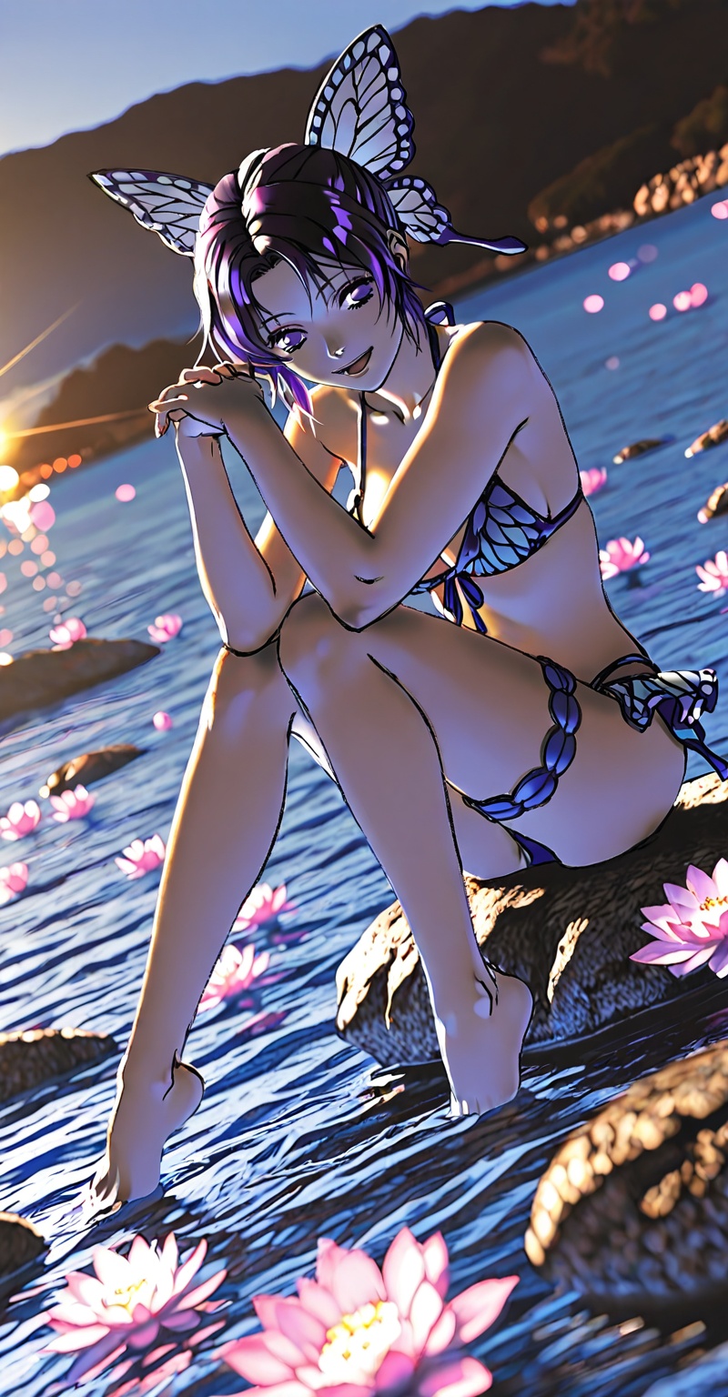 ((Emphasize a blend of anime aesthetics with painterly digital rendering techniques)),  the use of light and shadow create...