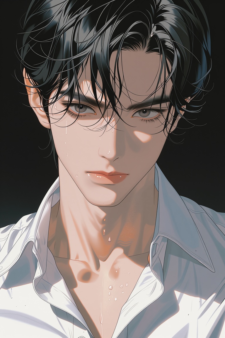 Masterpiece,  ultra photorealistic 8k portrait of an extremely handsome young East Asian man in his mid-20s,  devastatingl...