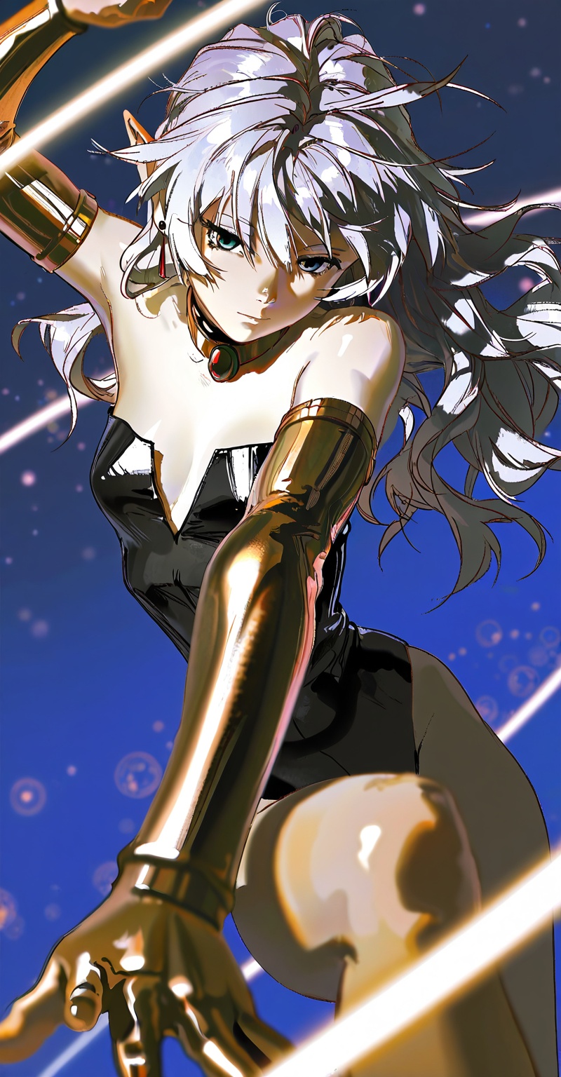 ((Emphasize a blend of anime aesthetics with painterly digital rendering techniques)),  the use of light and shadow create...