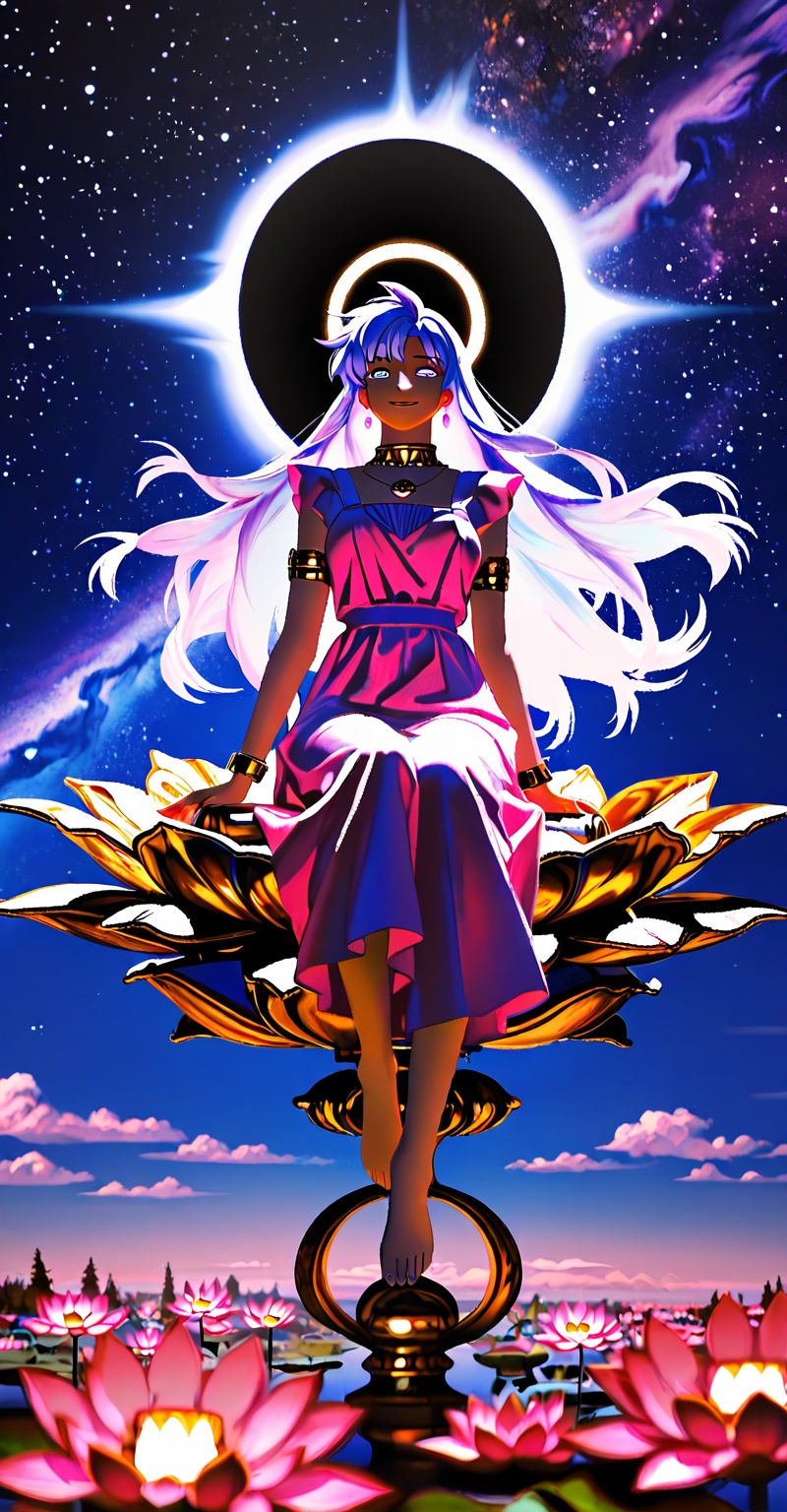 ((Emphasize a blend of anime aesthetics with painterly digital rendering techniques)),  the use of light and shadow create...