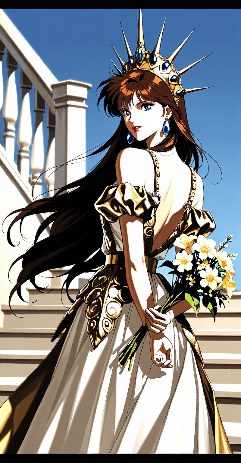retro artstyle,  The image depicts a stylized,  anime-inspired character on Tensor.Art