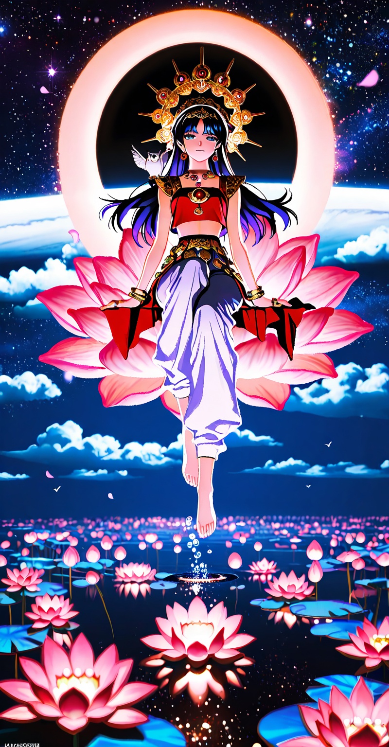 ((Emphasize a blend of anime aesthetics with painterly digital rendering techniques)),  the use of light and shadow create...