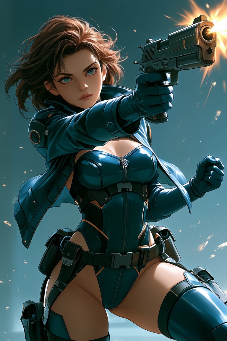 1girl,  sci-fi,  leotard on Tensor.Art