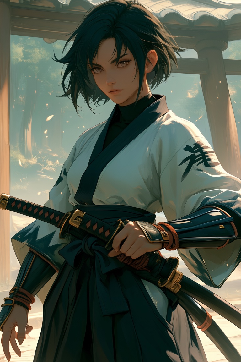 1girl,  samurai on Tensor.Art
