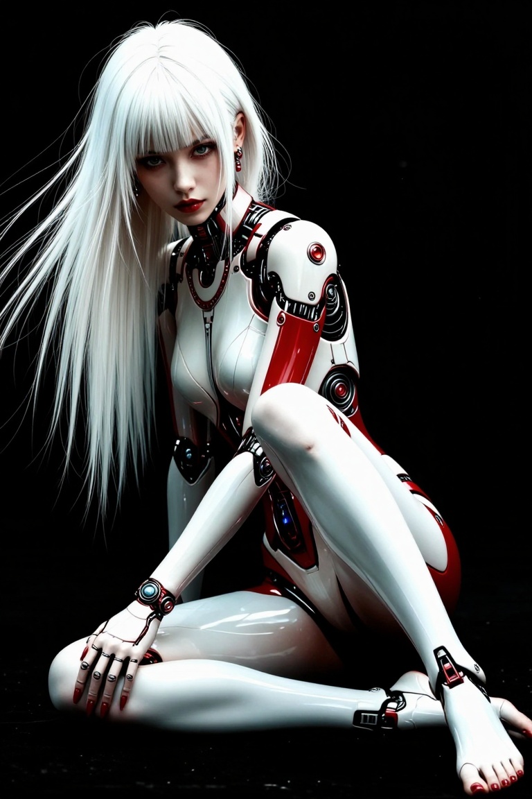 Cyborg Red Minimal --- score_9,  score_8_up,  score_7_up on Tensor.Art