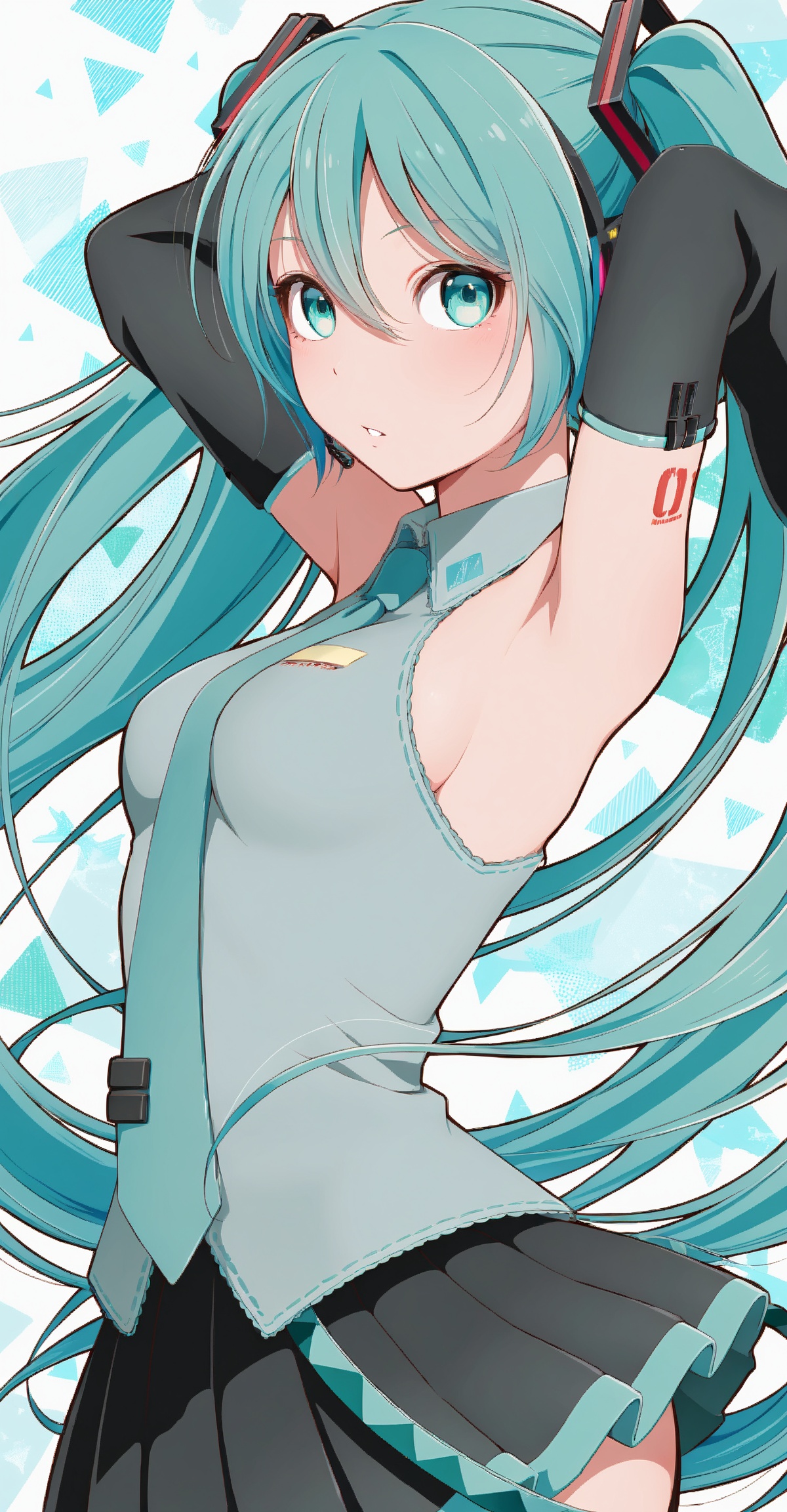 1girl,  Hatsune Miku,  eyes on Tensor.Art