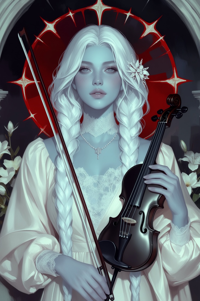 candyniji,  painterly brushstrokes,  1girl on Tensor.Art