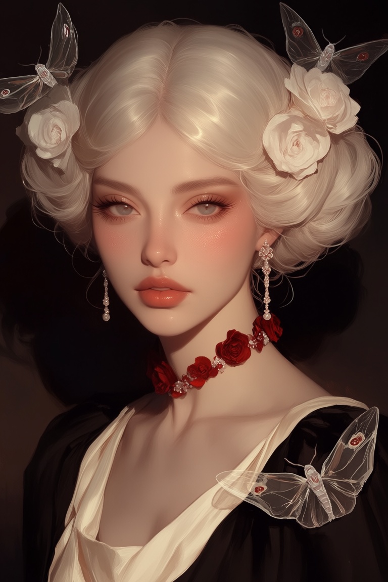 candyniji,  painterly brushstrokes,  1girl on Tensor.Art