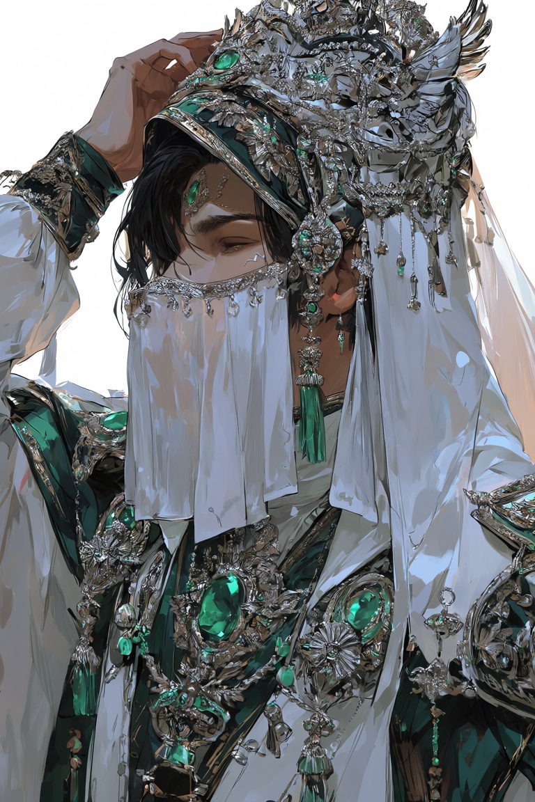 male focus,  solo,  ethereal beauty on Tensor.Art