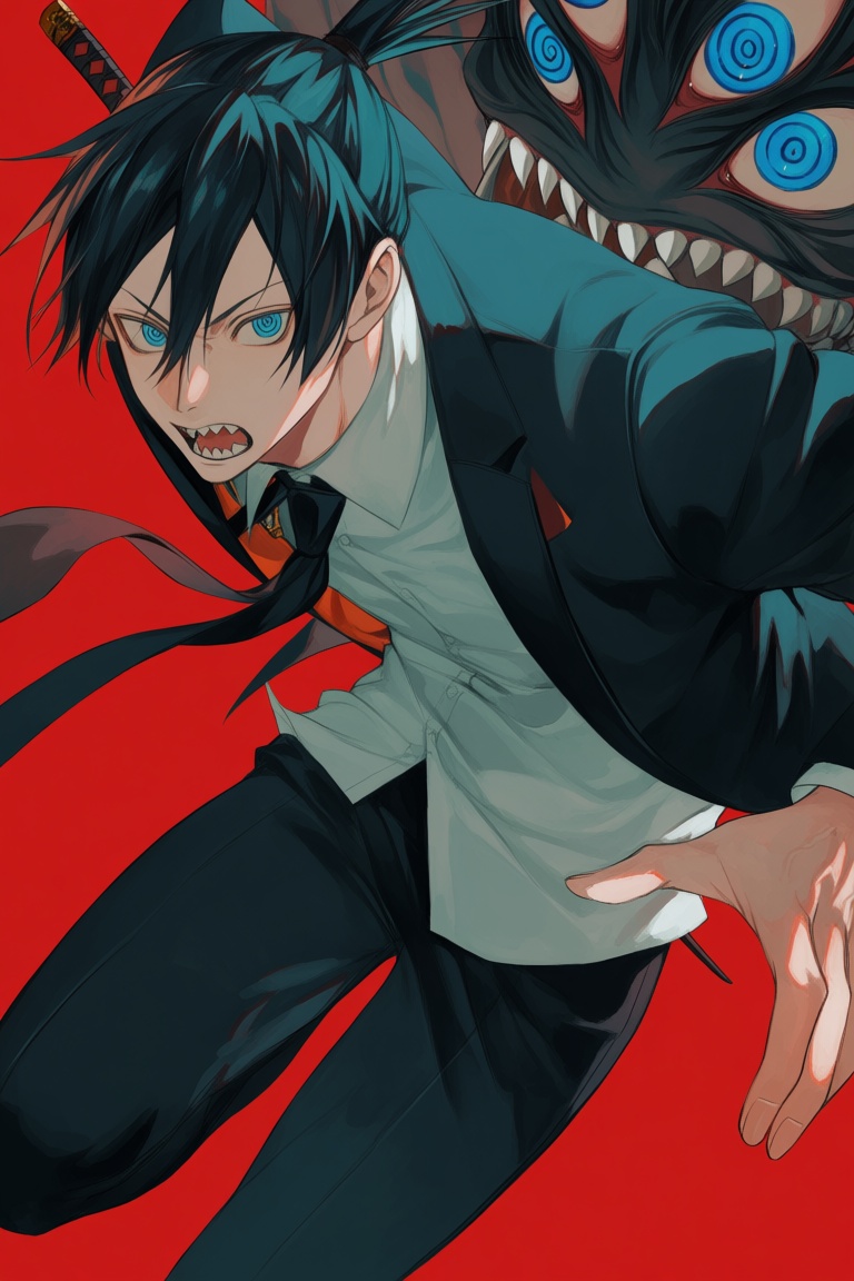 m7re,  1boy,  sharp teeth on Tensor.Art