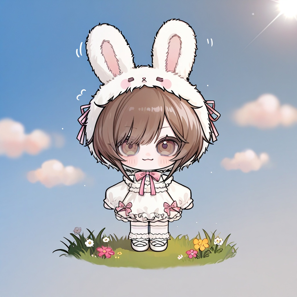 chibi,  (standing,  full body on Tensor.Art