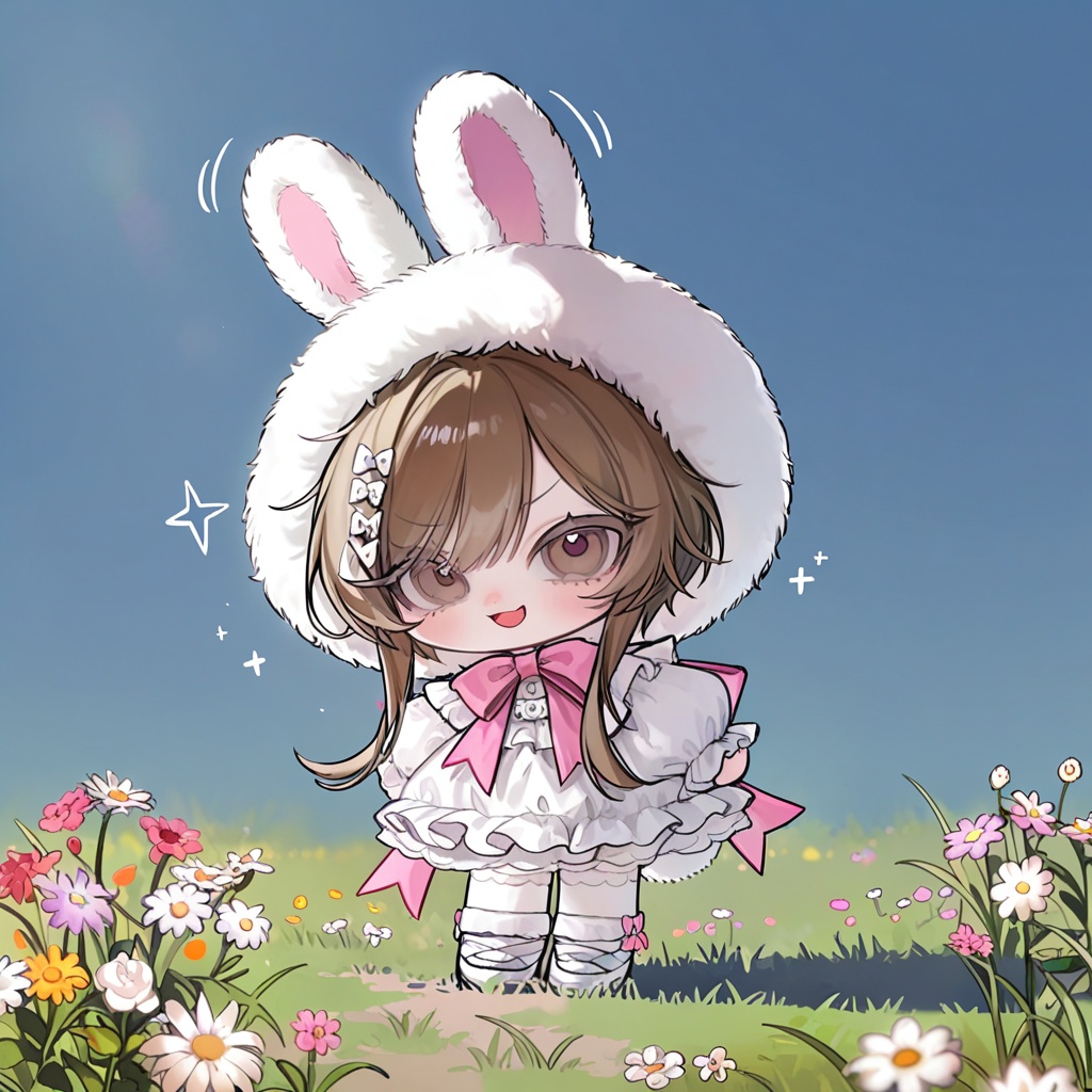 chibi,  (standing,  full body on Tensor.Art