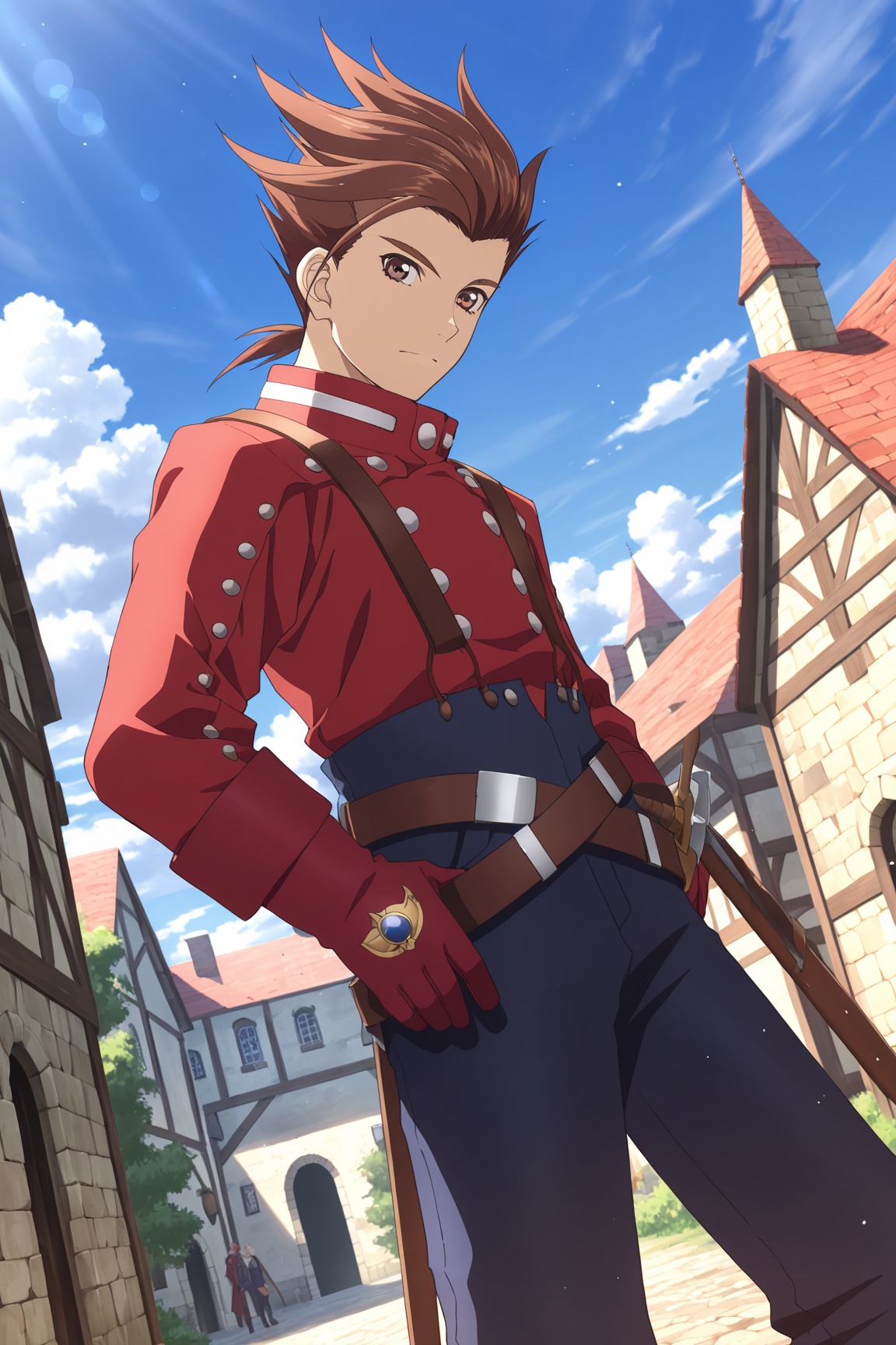 1boy,  Lloyd_Irving,  brown hair on Tensor.Art