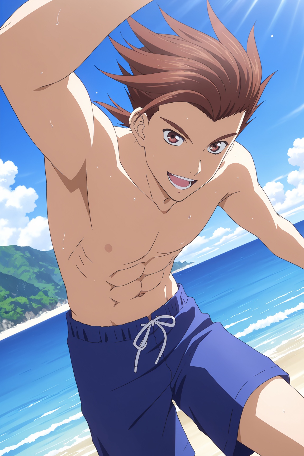 1boy,  Lloyd_Irving,  brown hair on Tensor.Art