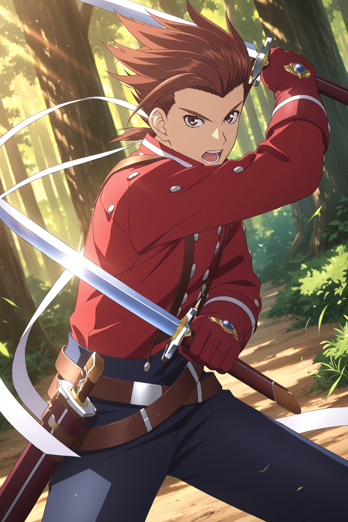 1boy,  Lloyd_Irving,  brown hair on Tensor.Art