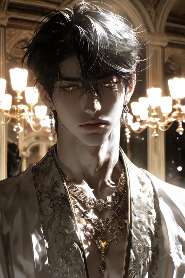 1 handsome Japanese man,  solo,  close-up portrait on Tensor.Art