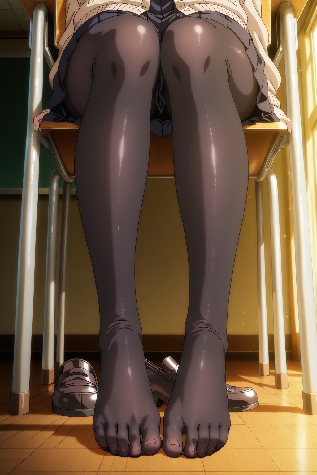 1girl,  japanese school uniform,  cardigan on Tensor.Art