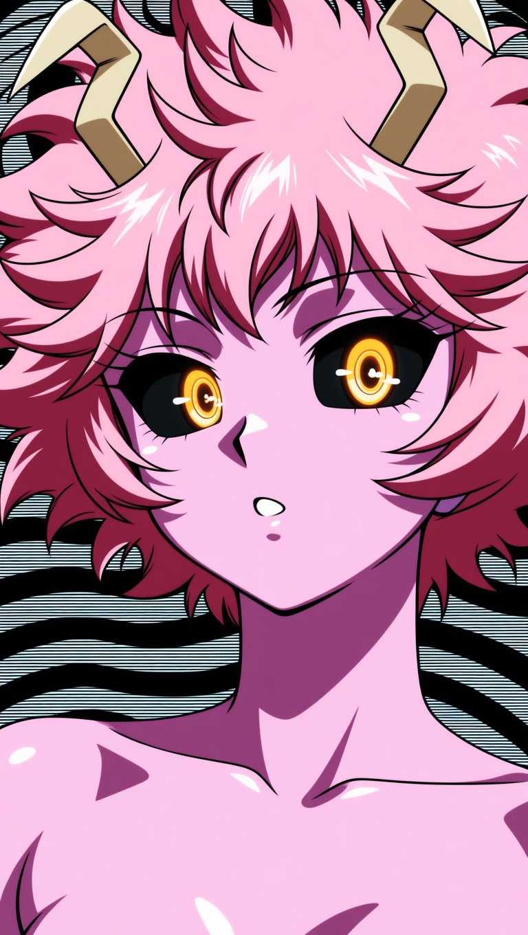 masterpiece,  ashido mina,  headshot on Tensor.Art