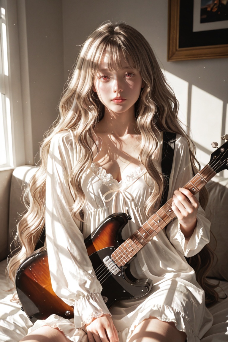 Full or Half body shot famale,  solo,  ((very long hair on Tensor.Art