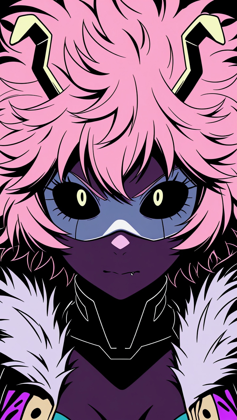 masterpiece,  ashido mina,  headshot on Tensor.Art
