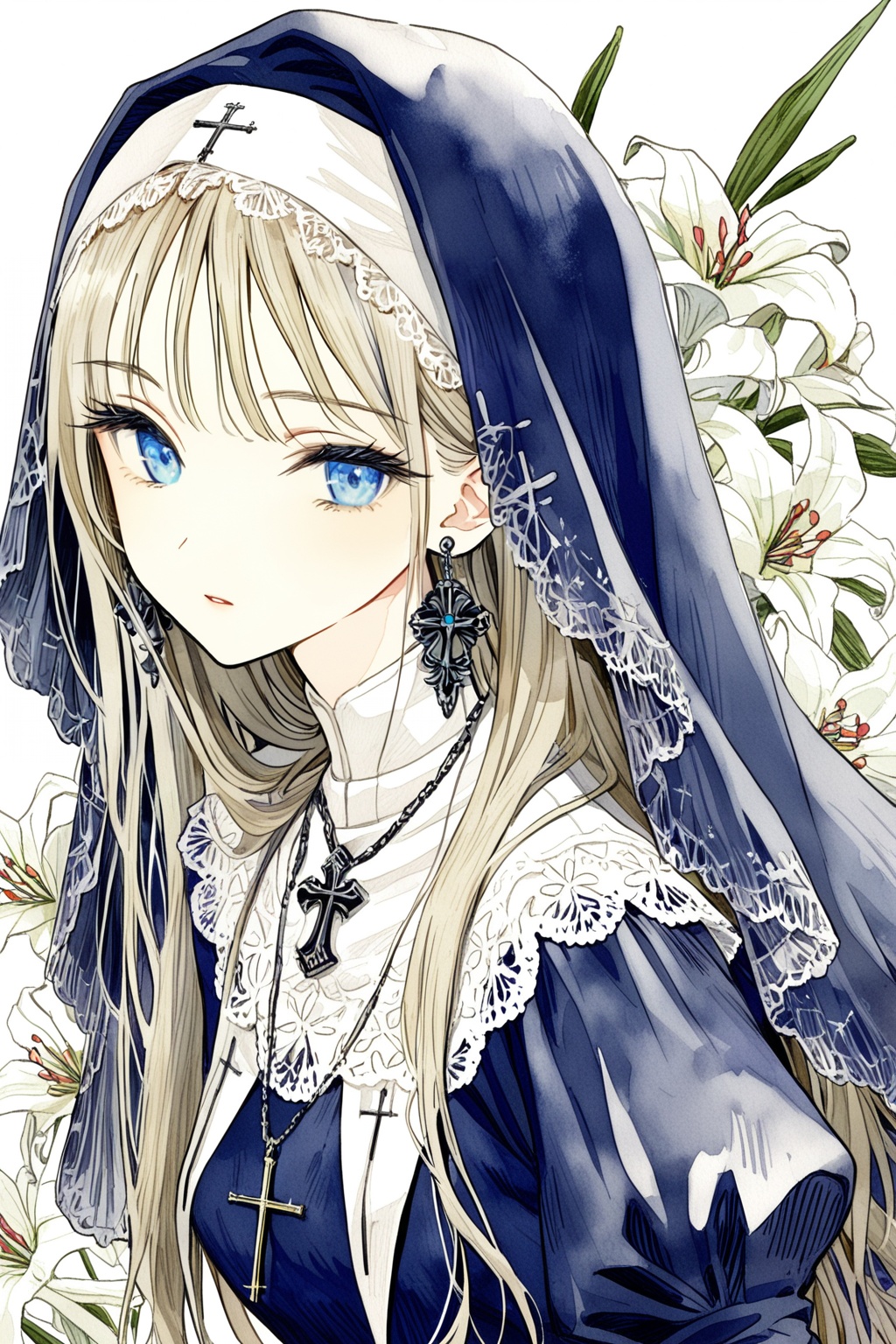 1girl,  solo,  long hair on Tensor.Art