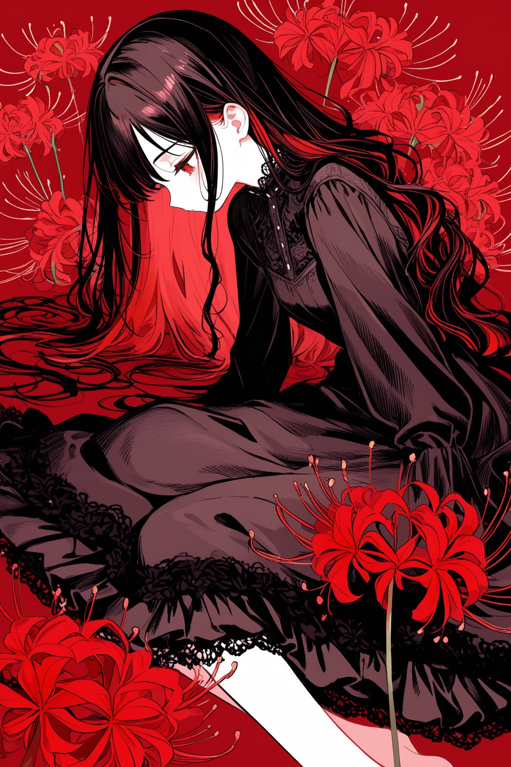 1girl,  solo,  dress on Tensor.Art