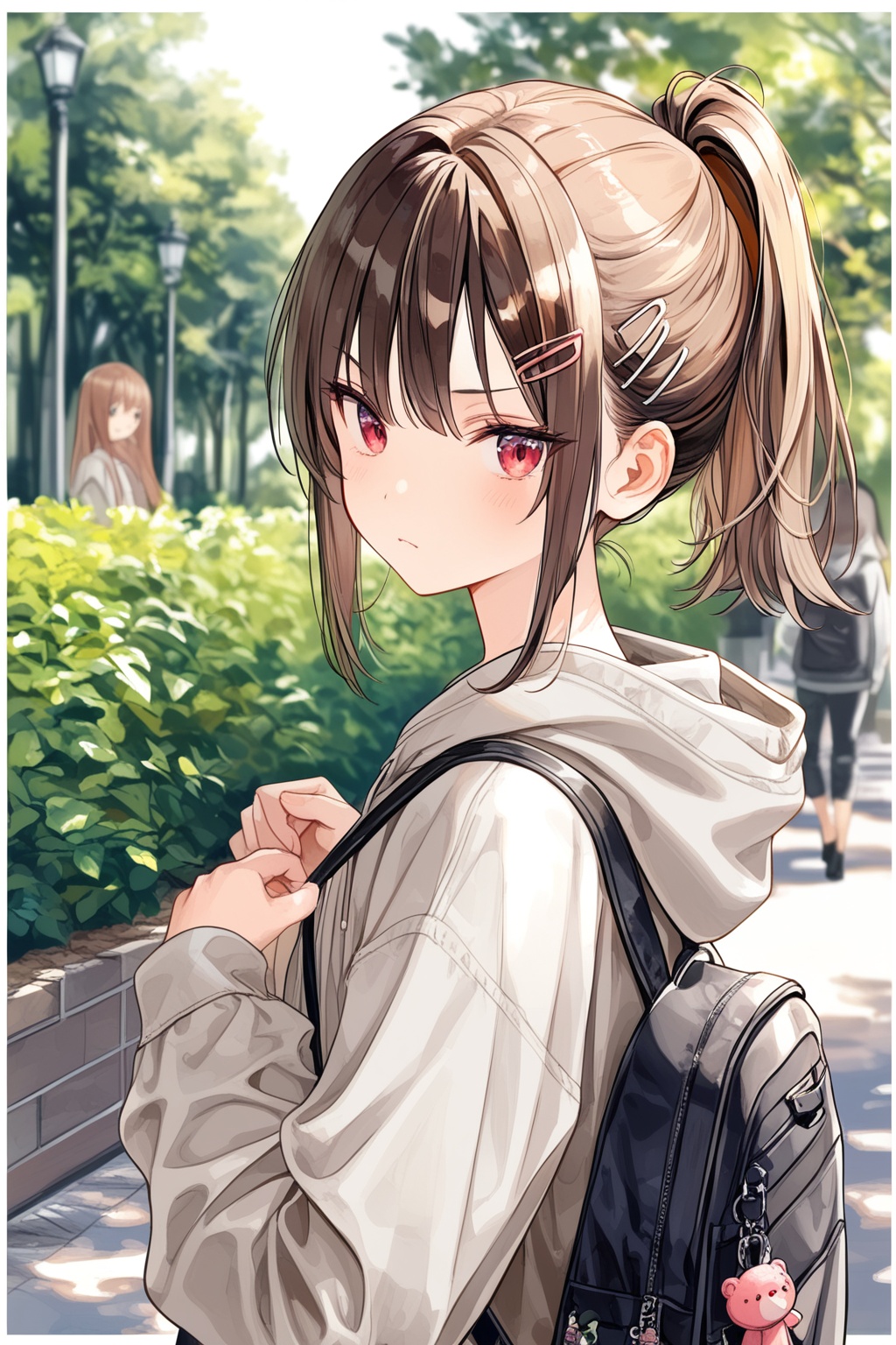 1girl,  upper body,  outdoors on Tensor.Art