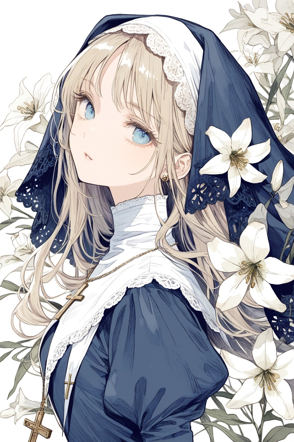 1girl,  solo,  long hair on Tensor.Art