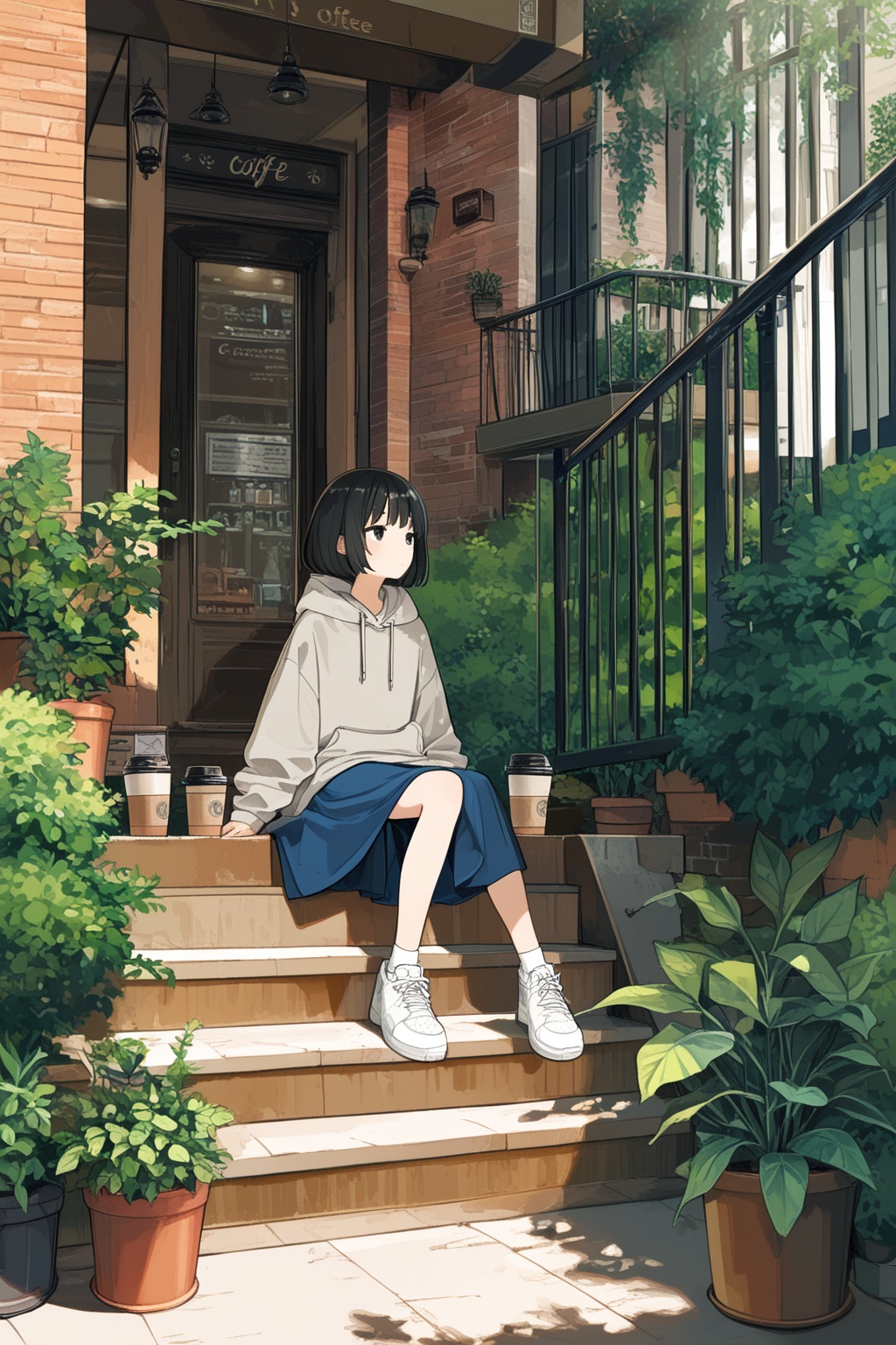 1girl,  full body,  outdoors on Tensor.Art