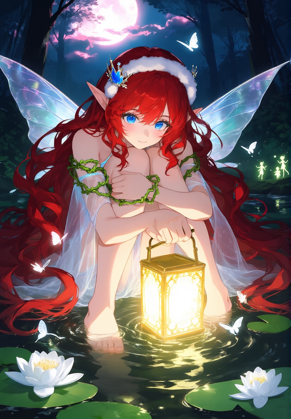 Semi realistic manhwa style,  Hwabo-Style. 1girl,  fairy on Tensor.Art