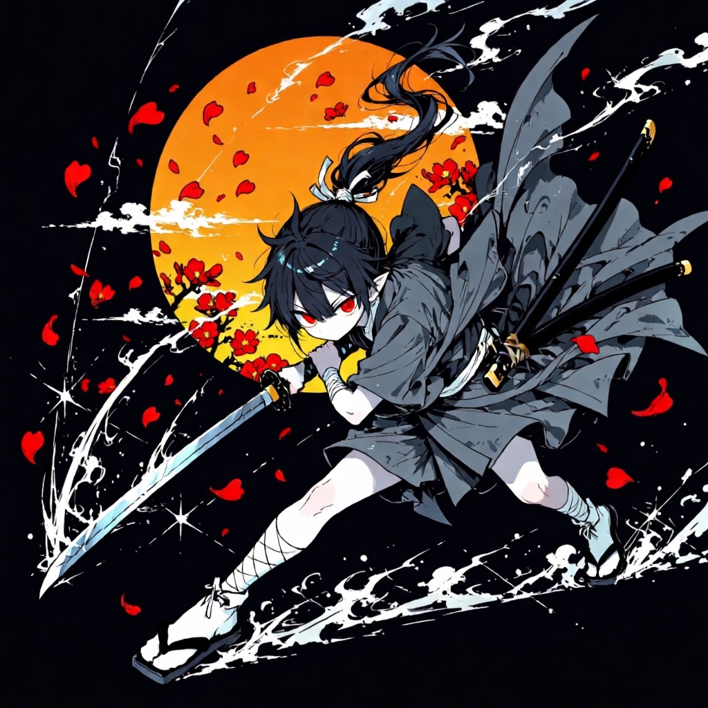 masterpiece,  1boy,  samurai holding a katana on Tensor.Art