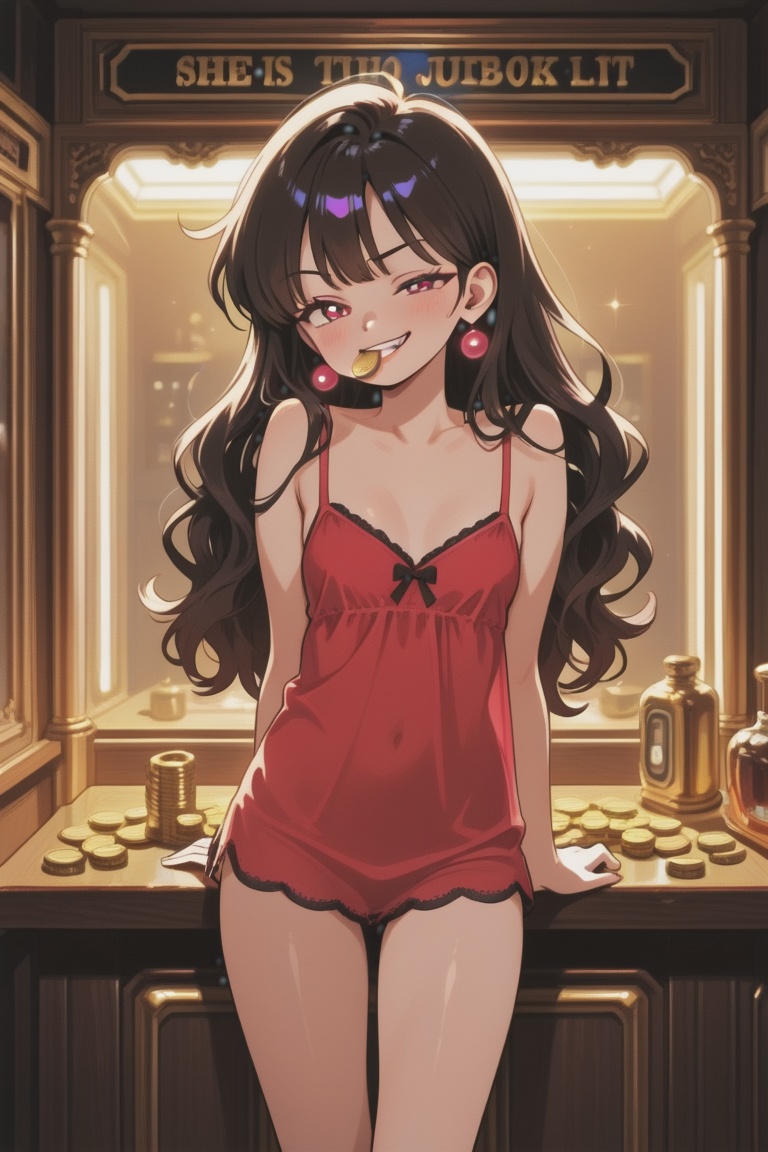An East Asian woman,  23 years old,  retro glam on Tensor.Art