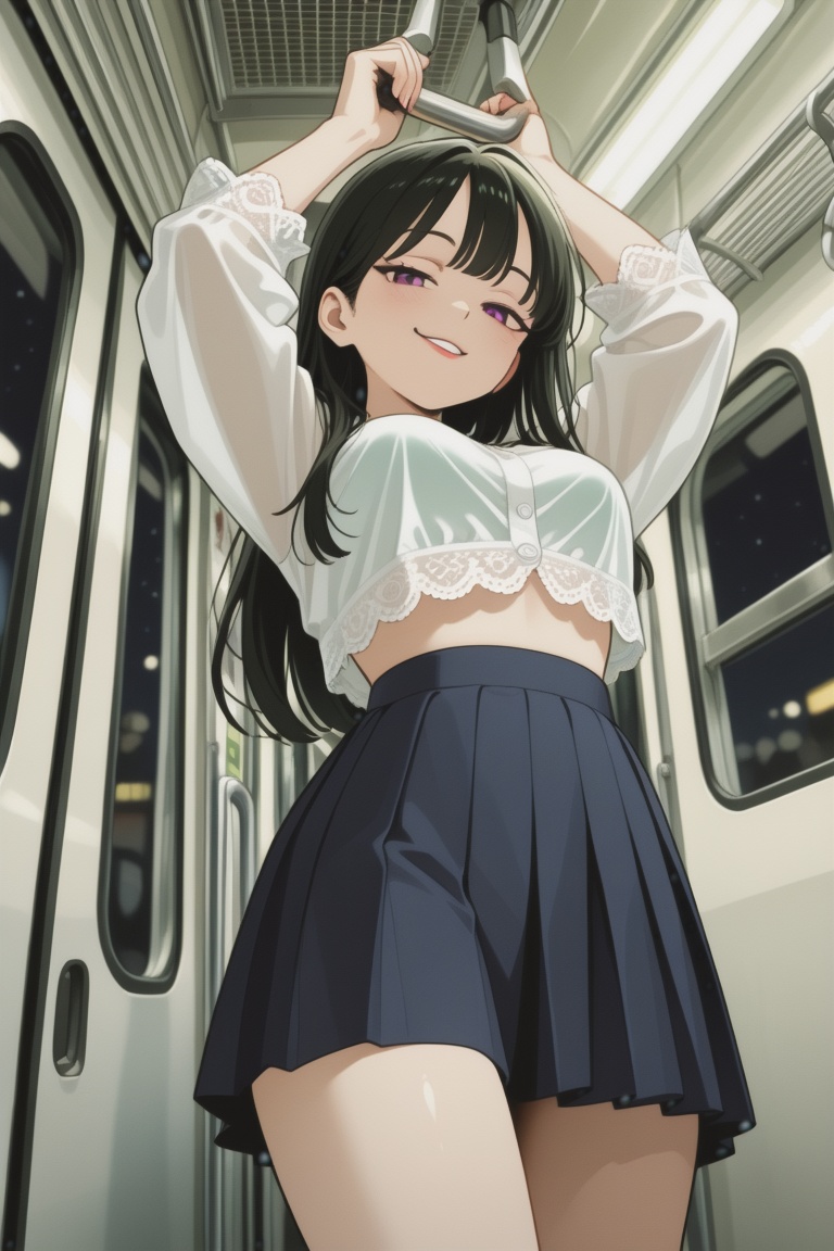 An East Asian woman,  22 years old,  tired but alluring eyes on Tensor.Art