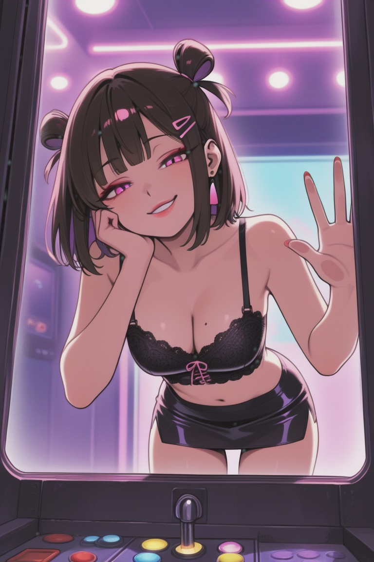 An East Asian woman,  21 years old,  Y2K aesthetic on Tensor.Art