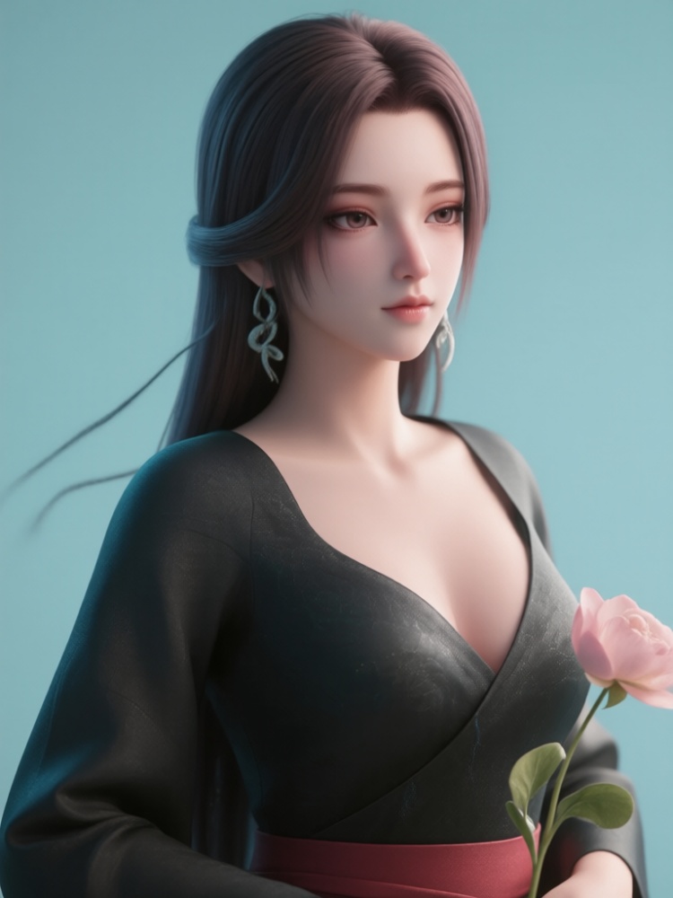  X雨师妾浴袍-搜神记-螭羽仙子Qwen by DeepBlue藍心 on Tensor.Art