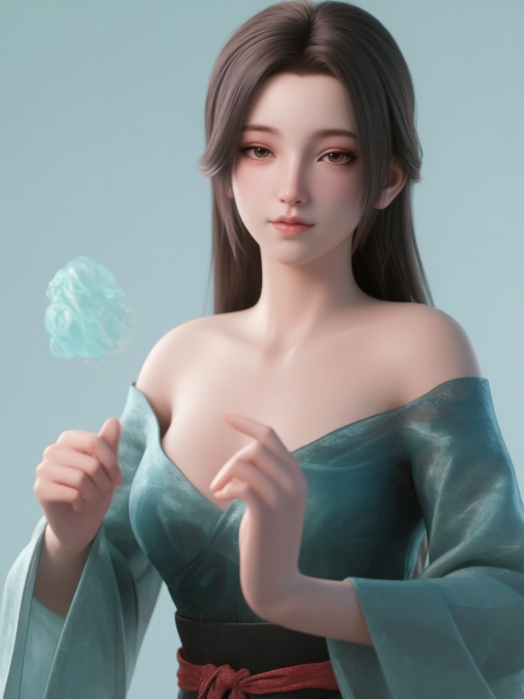  X雨师妾浴袍-搜神记-螭羽仙子Qwen by DeepBlue藍心 on Tensor.Art