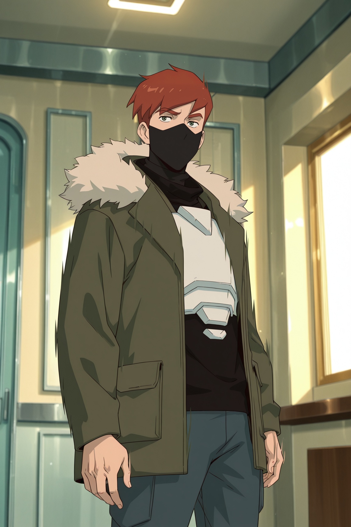 mis,  orange hair,  green eyes on Tensor.Art
