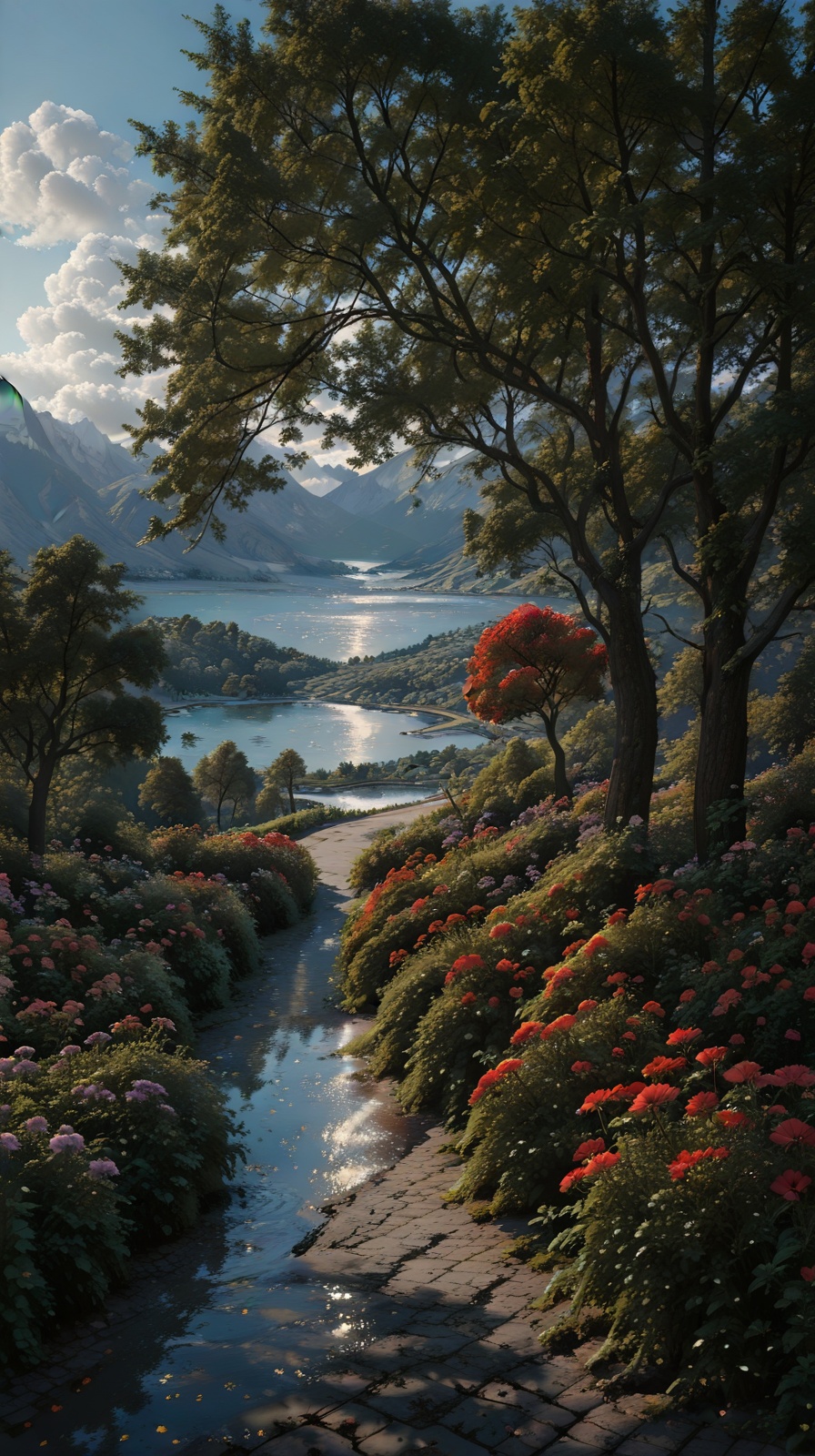 flower,  outdoors,  sky on Tensor.Art